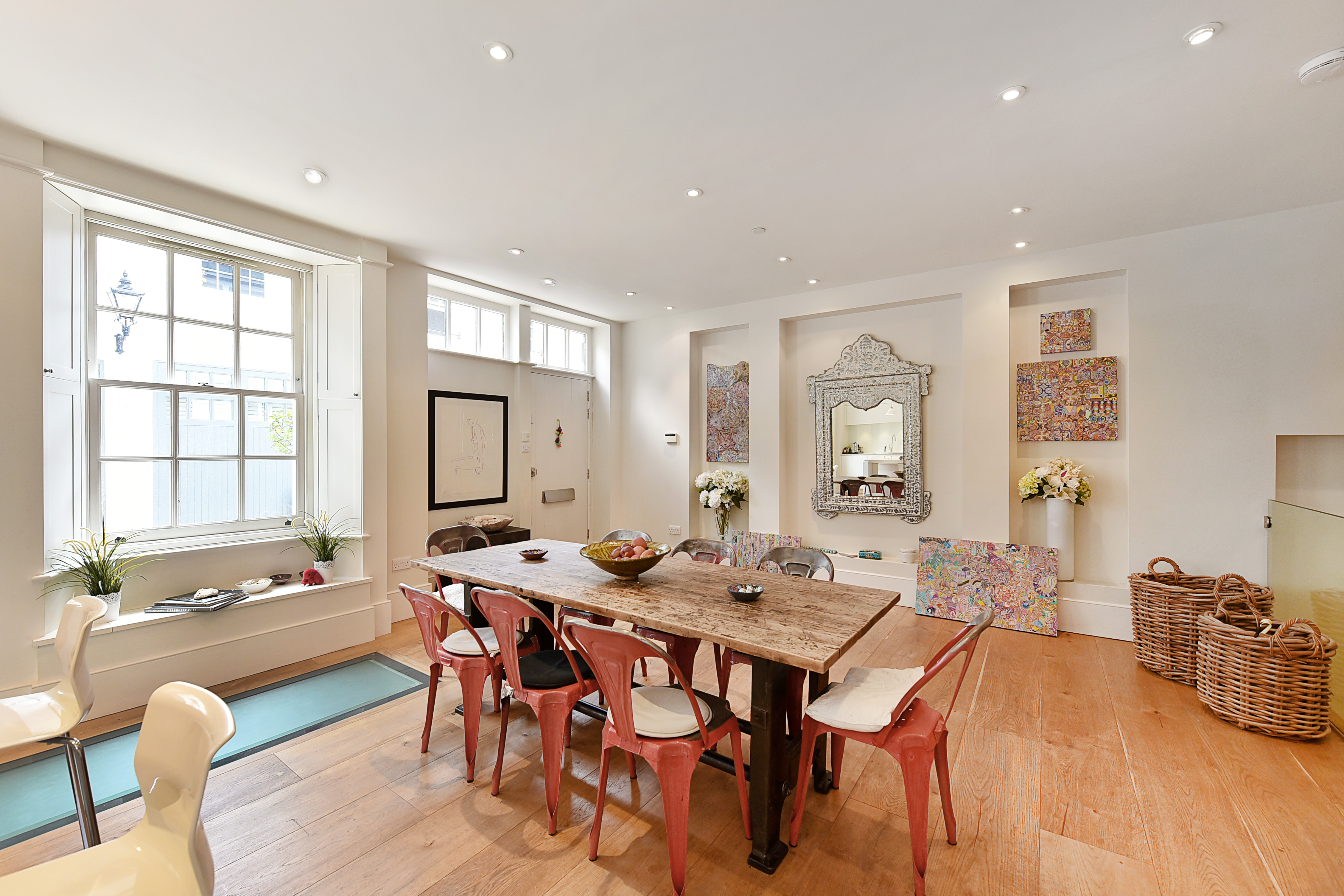 One of two reception rooms, perfect for hosting guests in the large house to rent