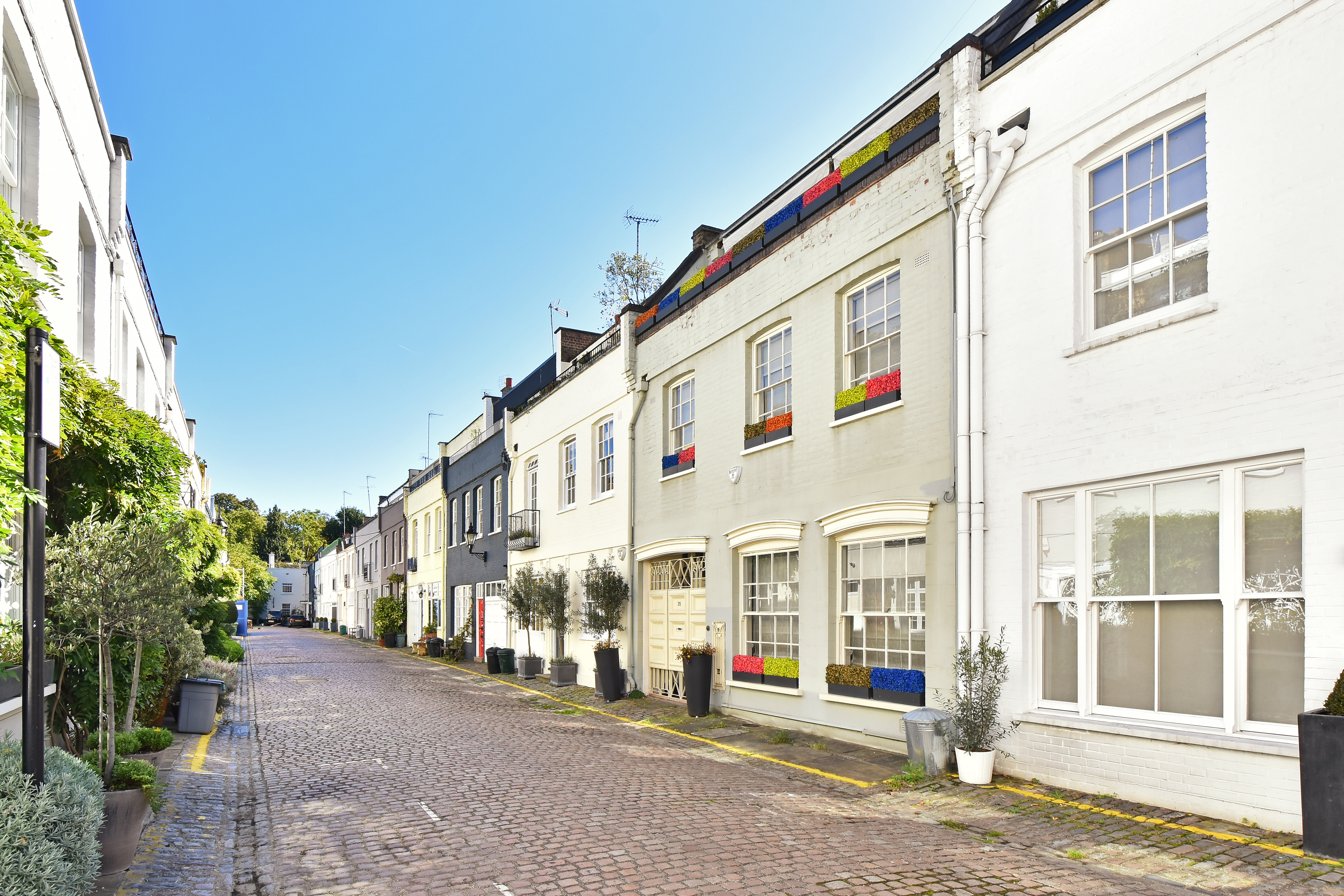 Princes Gate Mews Is A Wonderful Plant-Filled Mews Street To Visit In London On The August Bank Holiday