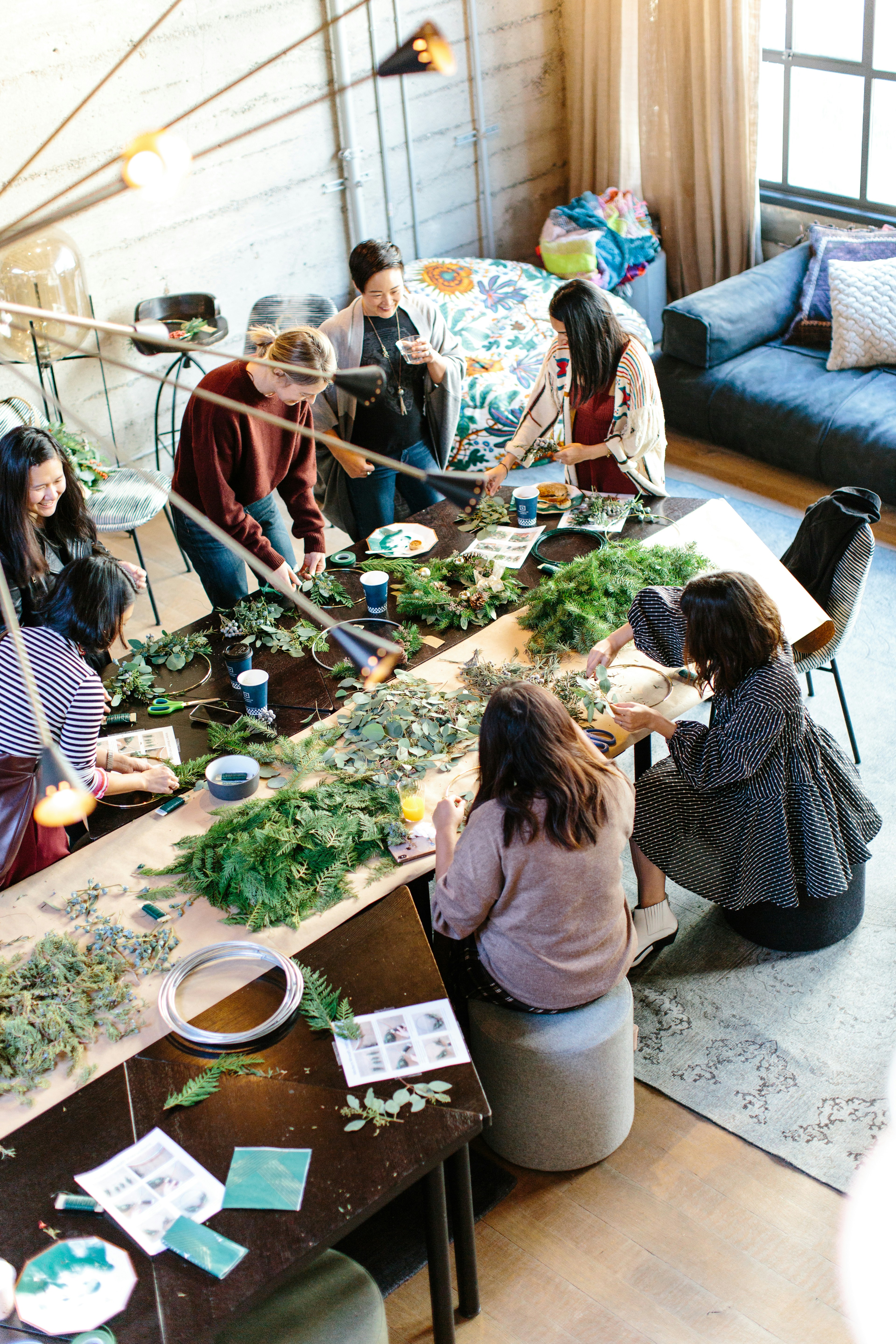 Christmas Events Like Wreath Making, Are Popular In London This Winter