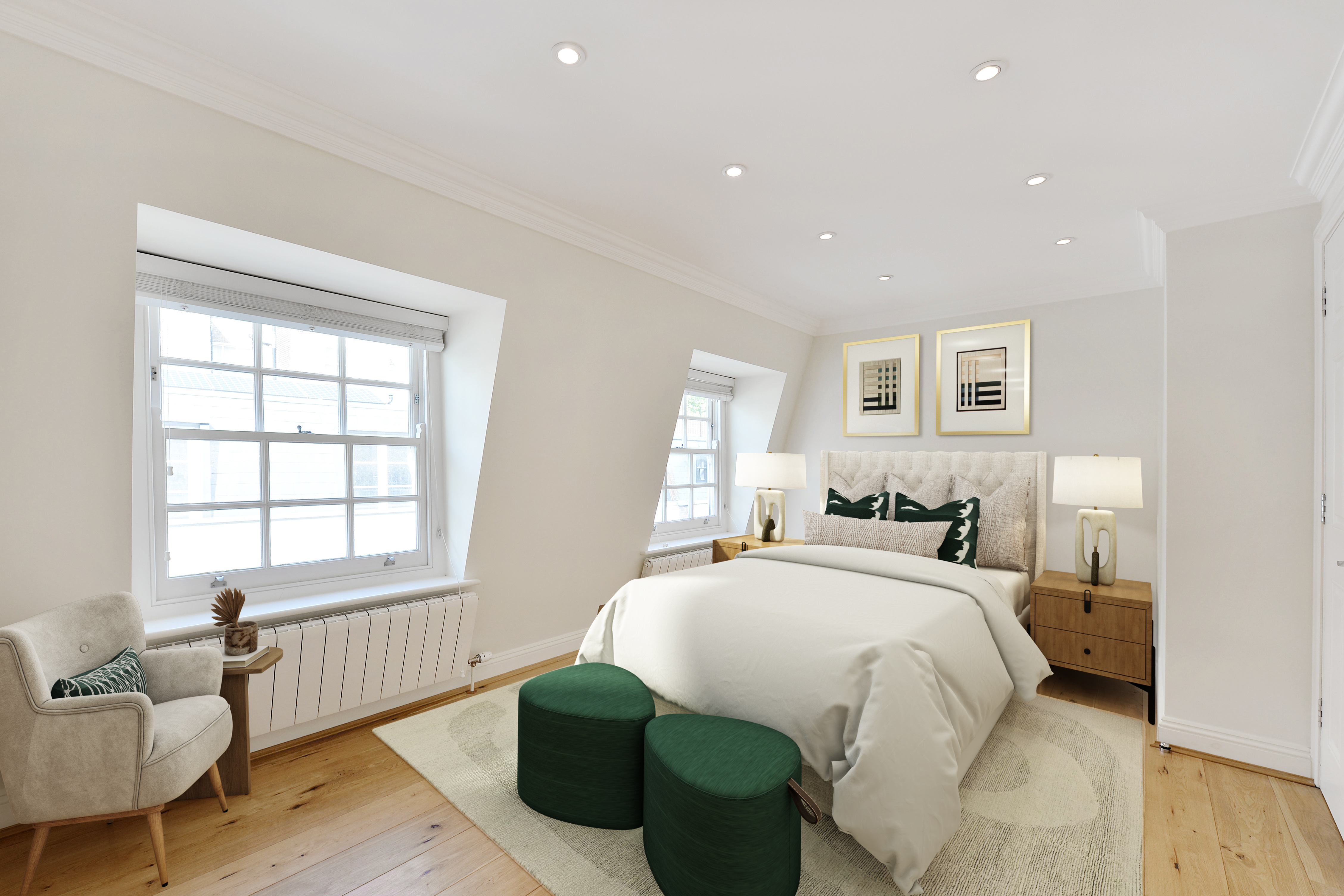 One Of The Large Double Bedrooms In This Mews House To Rent