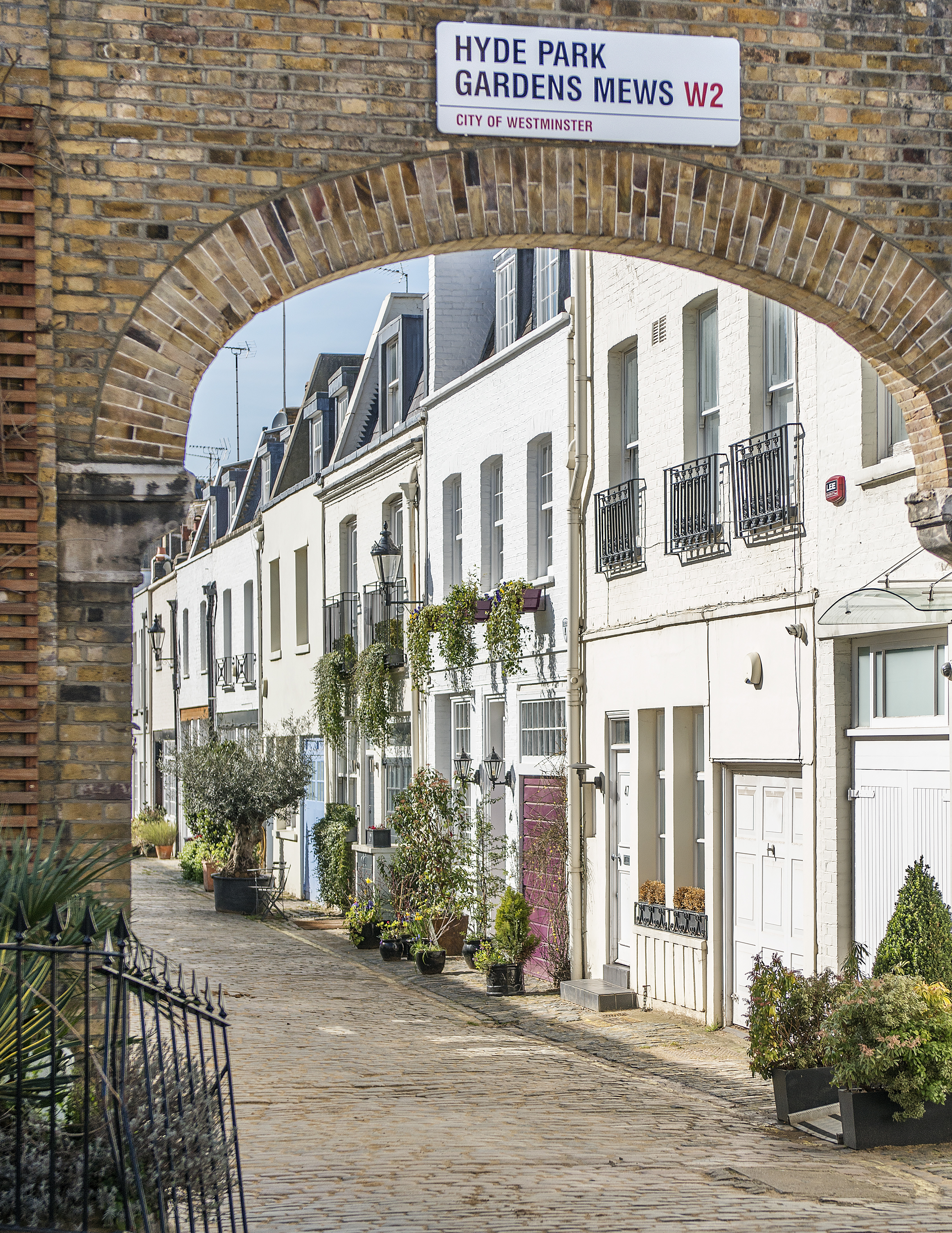 Mews houses in London