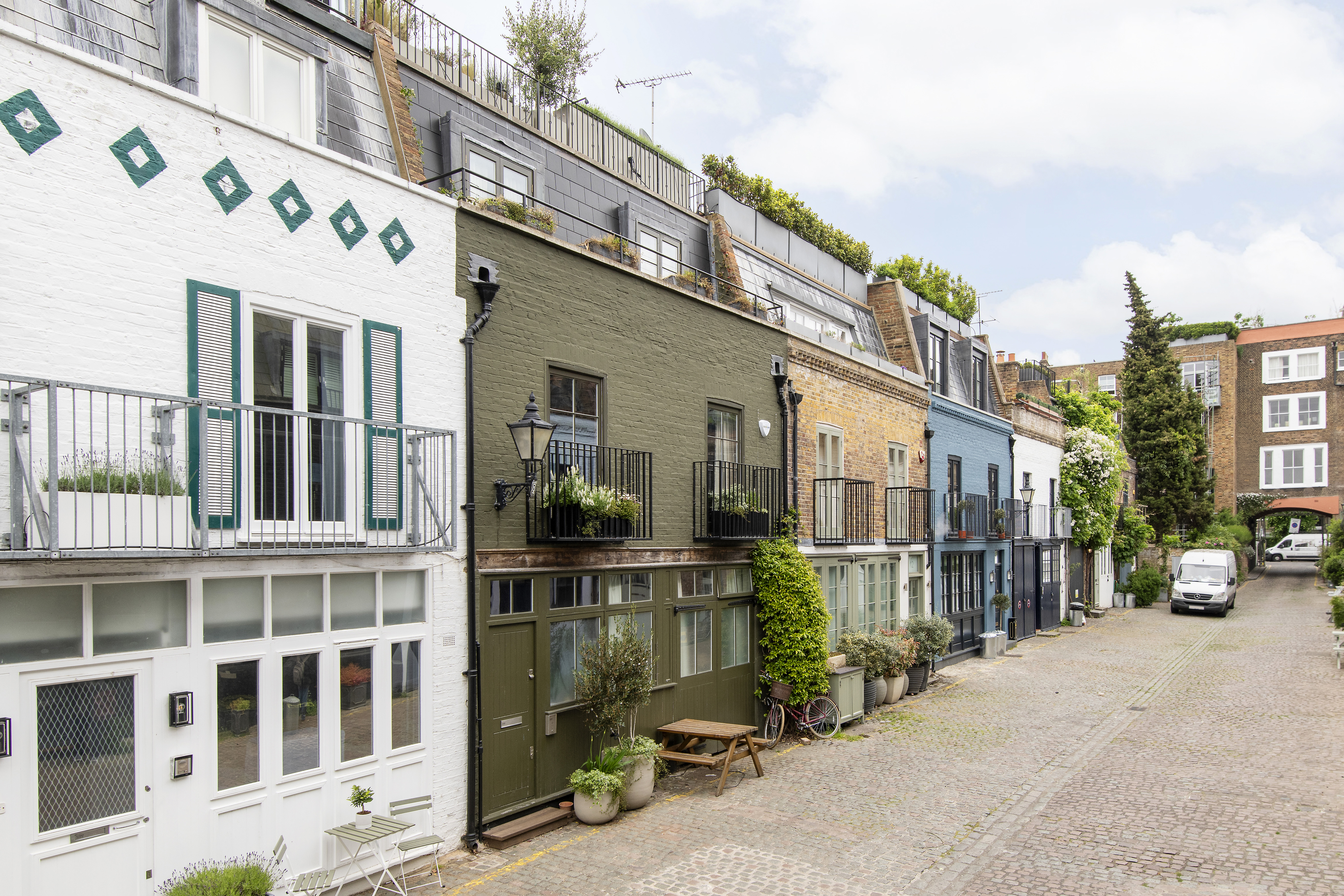 The London Mews properties are a slice of village-like charm away from the hustle and bustle of London